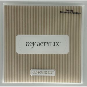 Close to my Heart My Acrylix - Snowman Holidays D1105‎ NEW